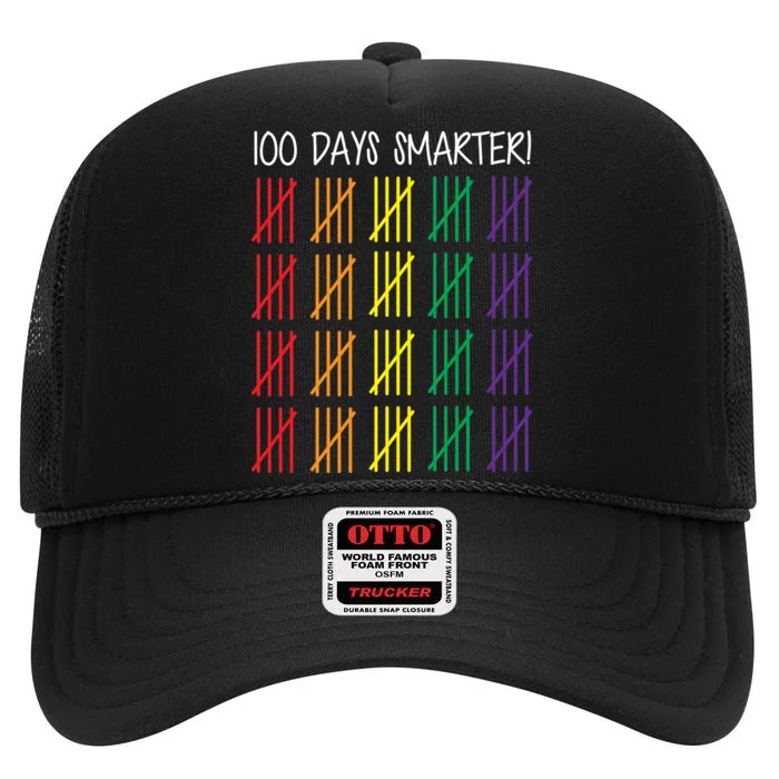 100th Day of School High Crown Mesh Trucker Hat