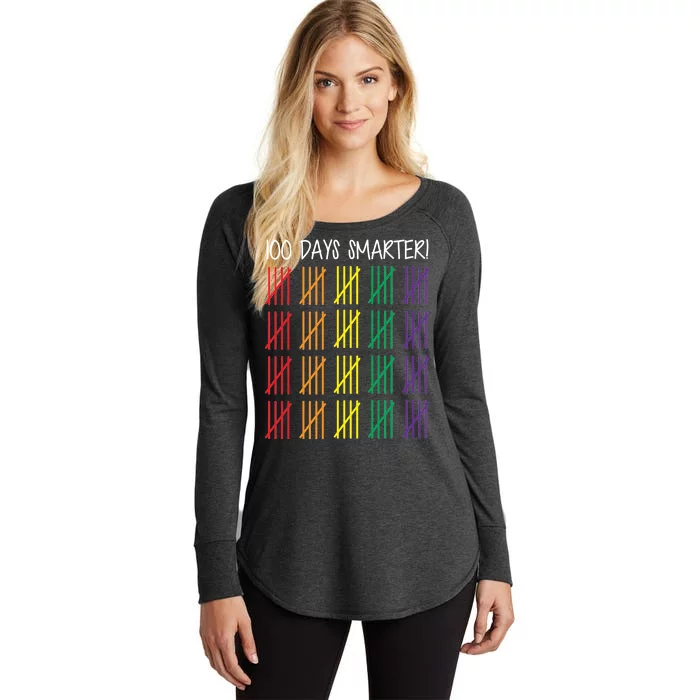 100th Day of School Women's Perfect Tri Tunic Long Sleeve Shirt