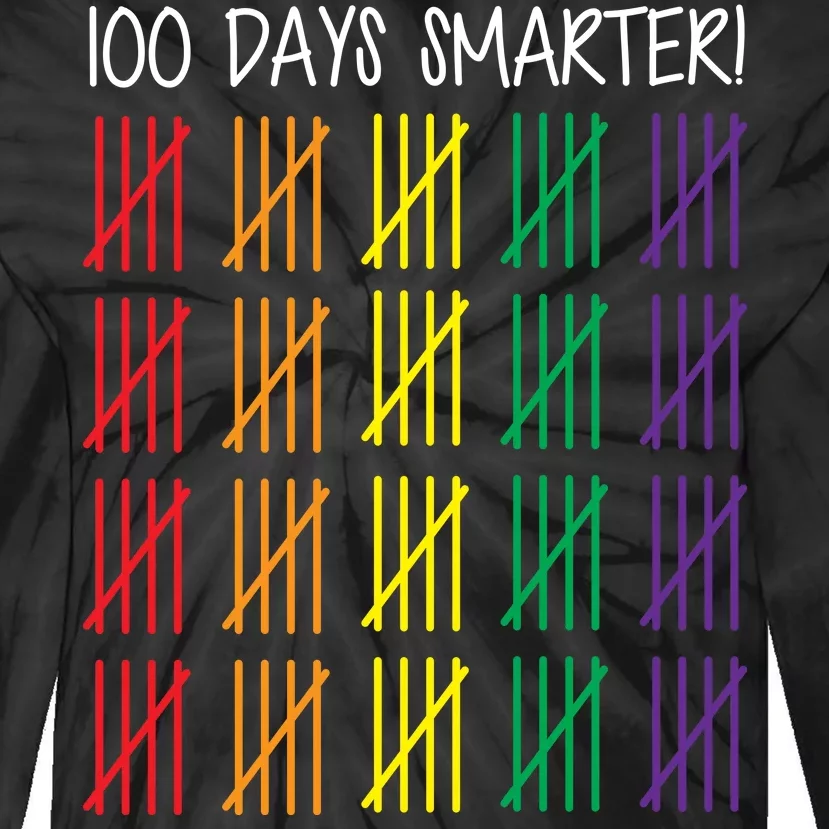 100th Day of School Tie-Dye Long Sleeve Shirt