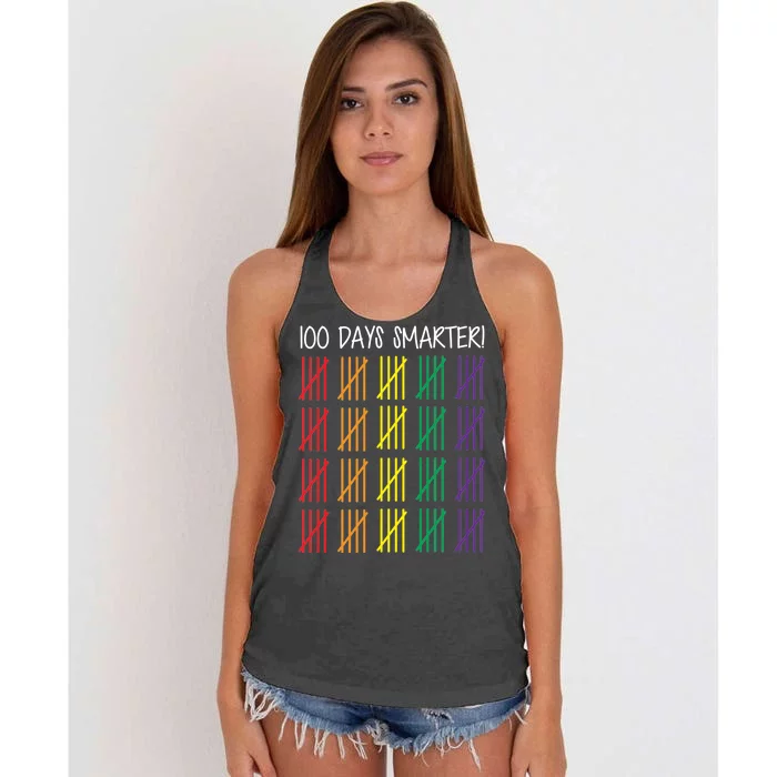 100th Day of School Women's Knotted Racerback Tank