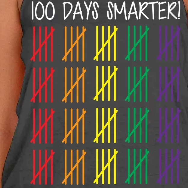 100th Day of School Women's Knotted Racerback Tank