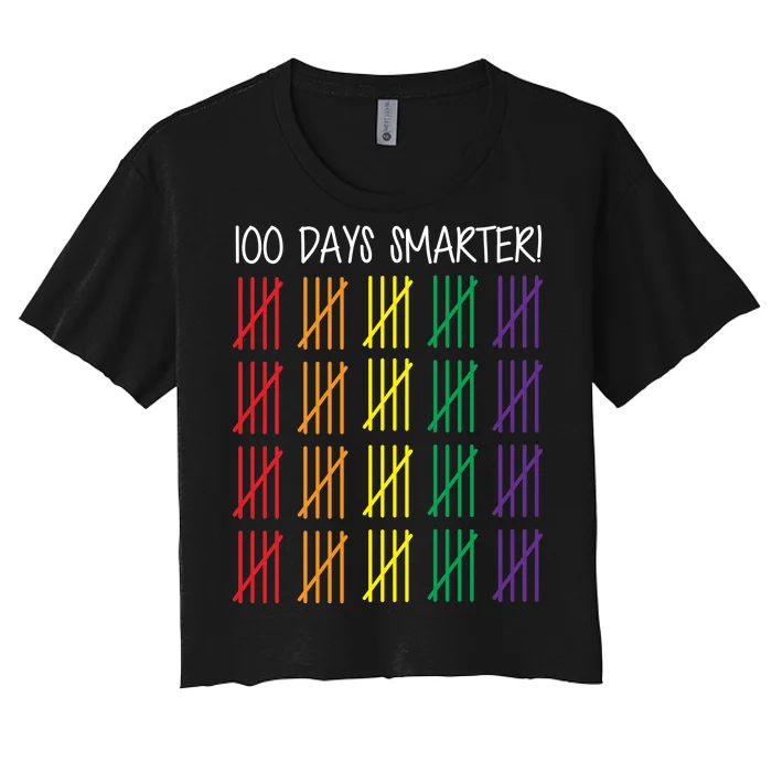 100th Day of School Women's Crop Top Tee