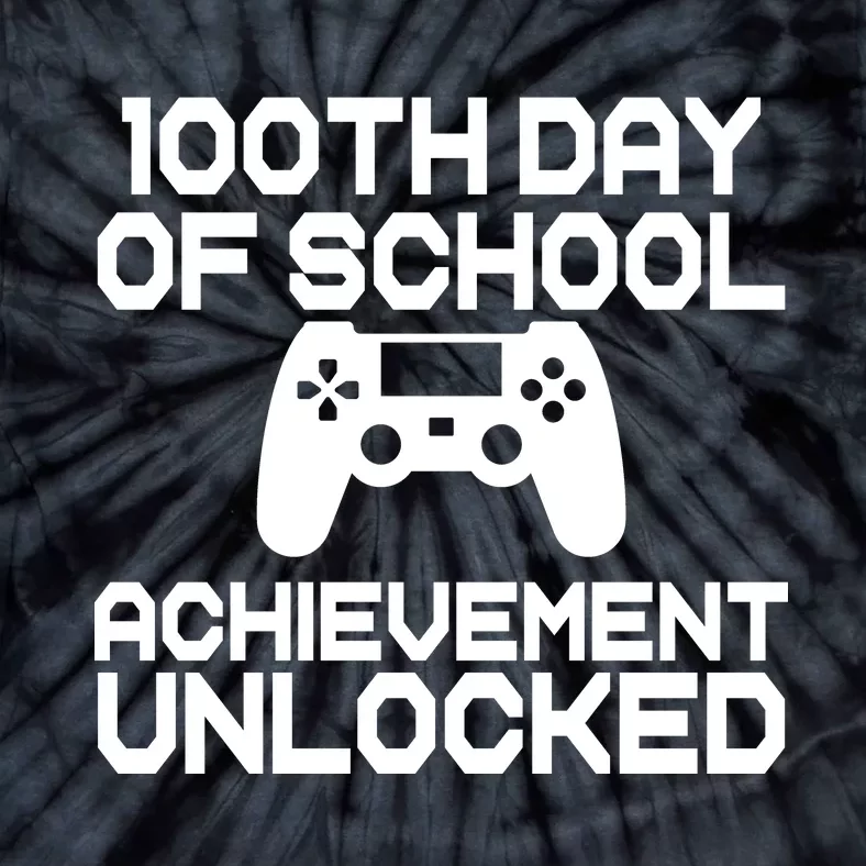 100th Day Of School Achievement Unlocked Tie-Dye T-Shirt