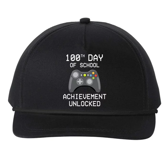 100th Day Of School Achievement Unlocked Cute Snapback Five-Panel Rope Hat