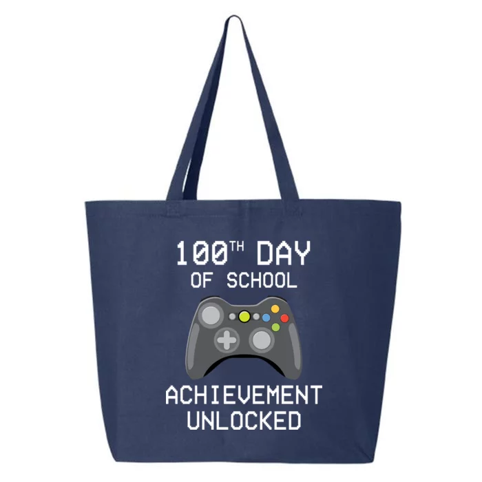 100th Day Of School Achievement Unlocked Cute 25L Jumbo Tote