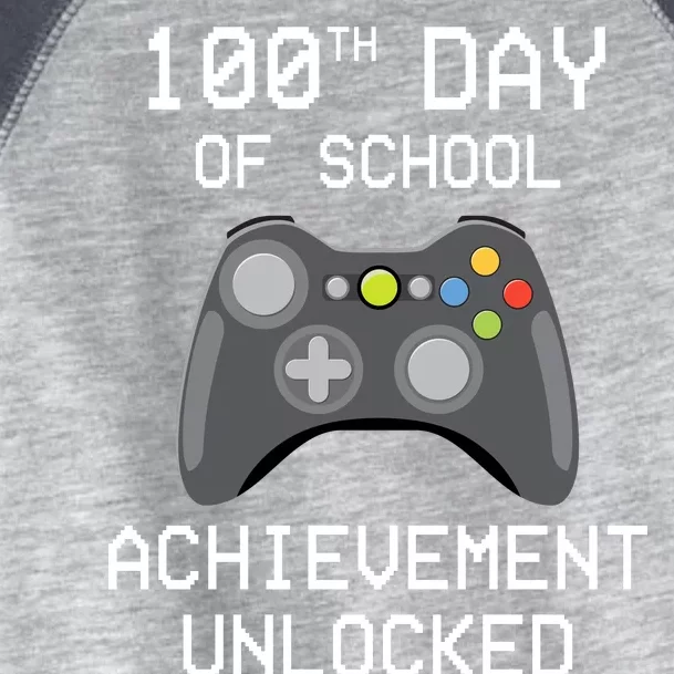 100th Day Of School Achievement Unlocked Cute Toddler Fine Jersey T-Shirt