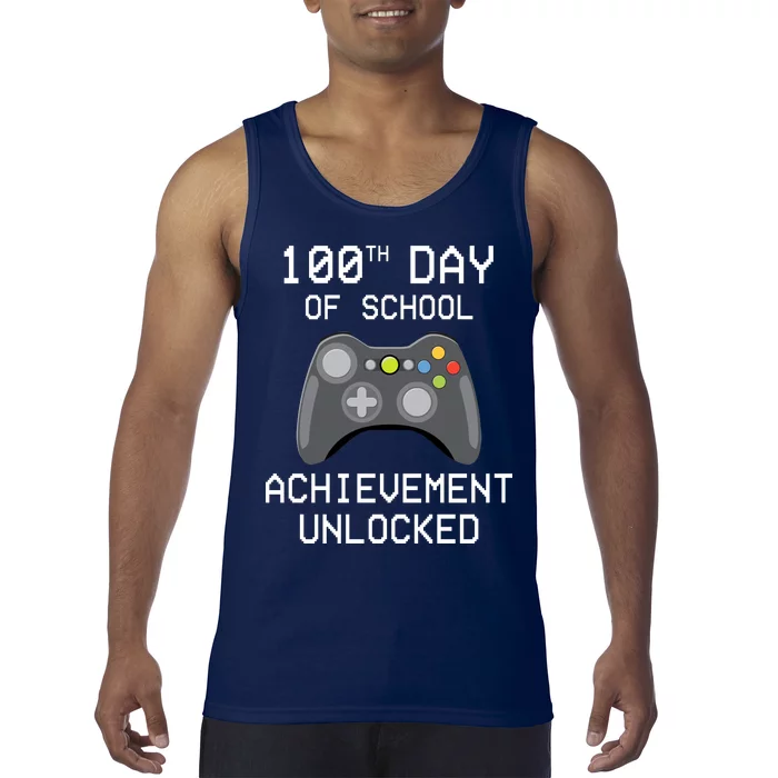 100th Day Of School Achievement Unlocked Cute Tank Top