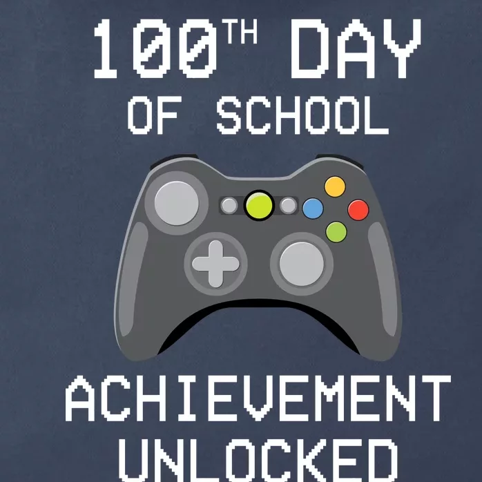 100th Day Of School Achievement Unlocked Cute Zip Tote Bag