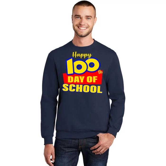 100th Day Of School Cartoon Movie Logo Tall Sweatshirt