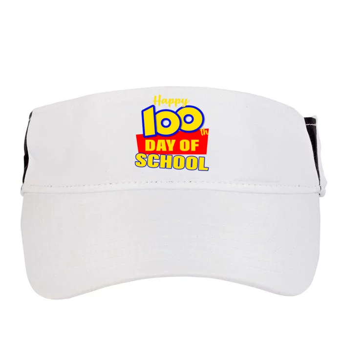 100th Day Of School Cartoon Movie Logo Adult Drive Performance Visor