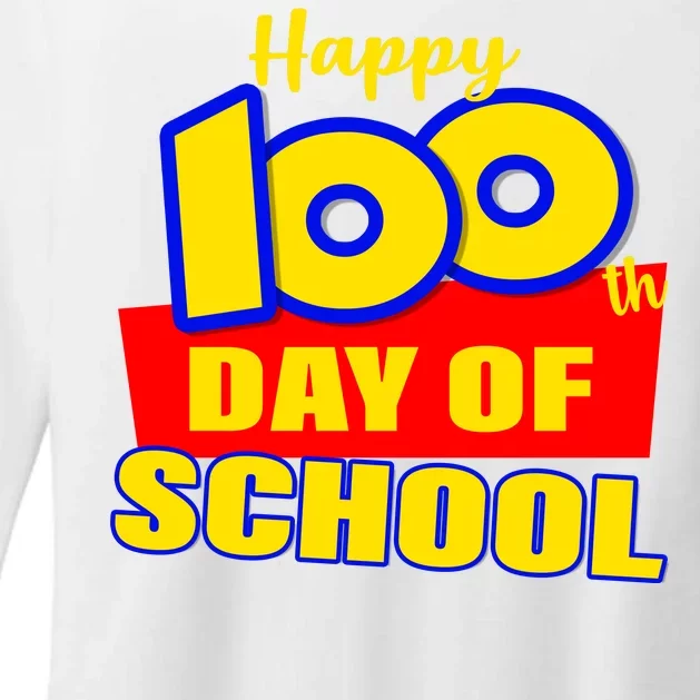 100th Day Of School Cartoon Movie Logo Womens CVC Long Sleeve Shirt