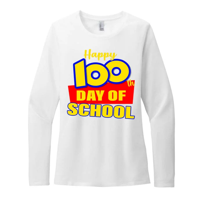 100th Day Of School Cartoon Movie Logo Womens CVC Long Sleeve Shirt