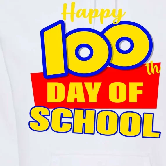 100th Day Of School Cartoon Movie Logo Premium Hoodie