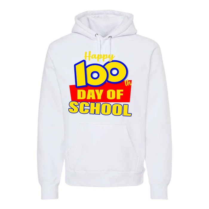 100th Day Of School Cartoon Movie Logo Premium Hoodie