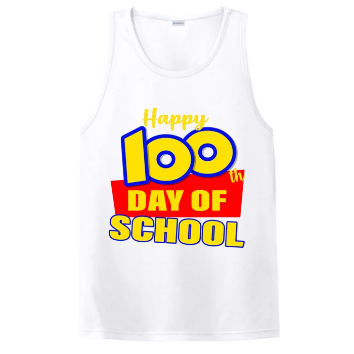 100th Day Of School Cartoon Movie Logo Performance Tank