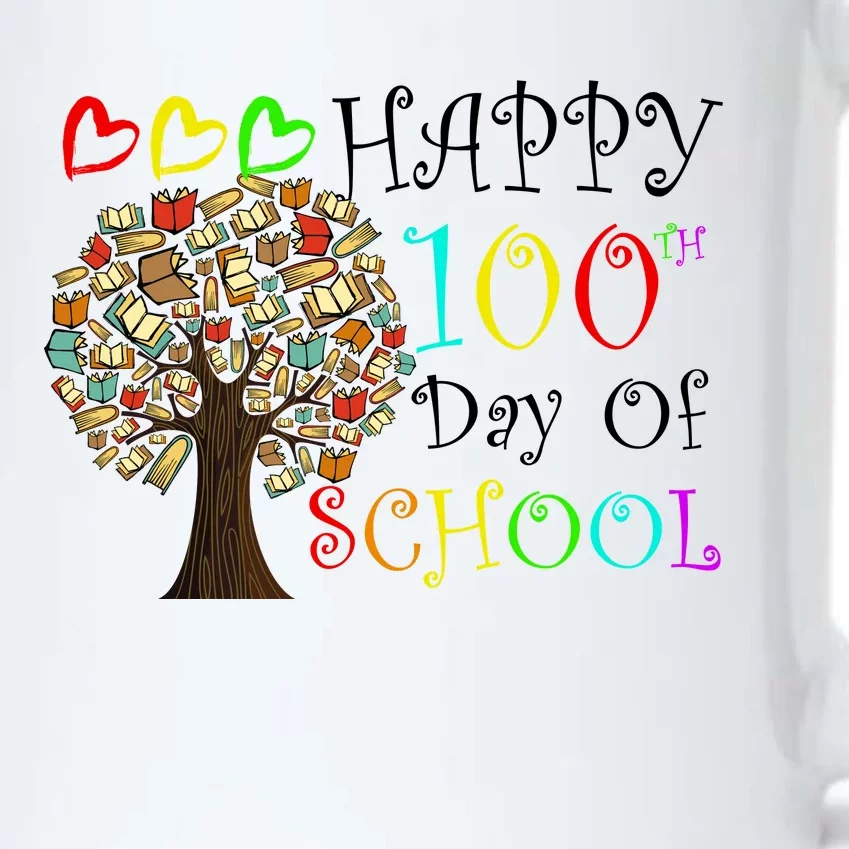 100th Day Of School Educational Tree Black Color Changing Mug