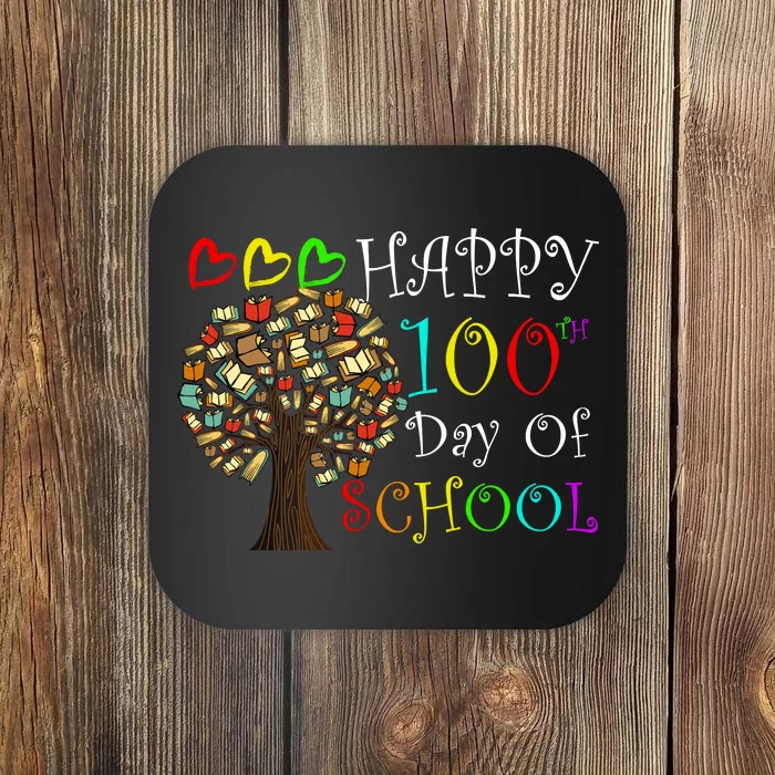 100th Day Of School Educational Tree Coaster