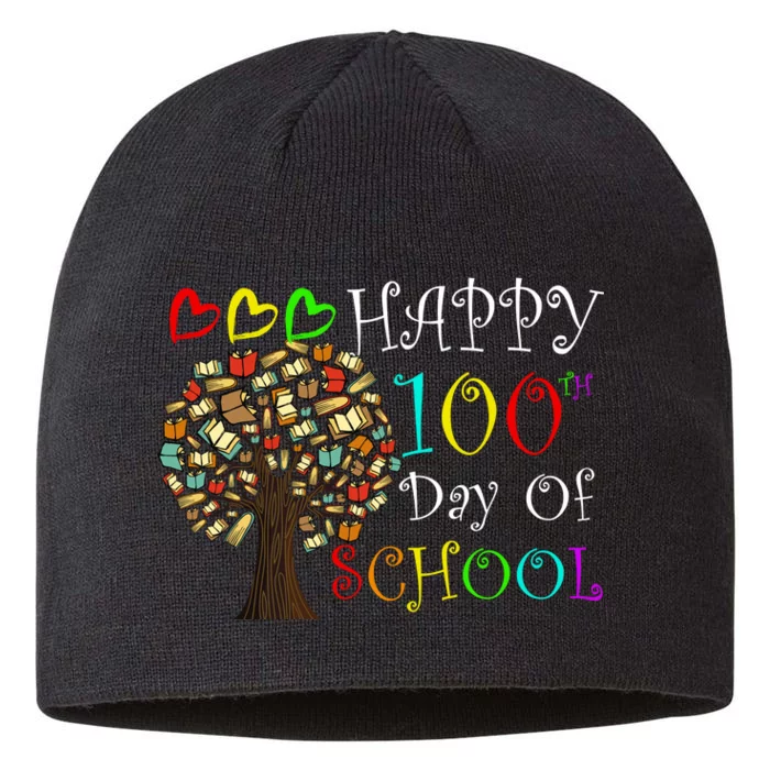 100th Day Of School Educational Tree 8 1/2in Sustainable Knit Beanie