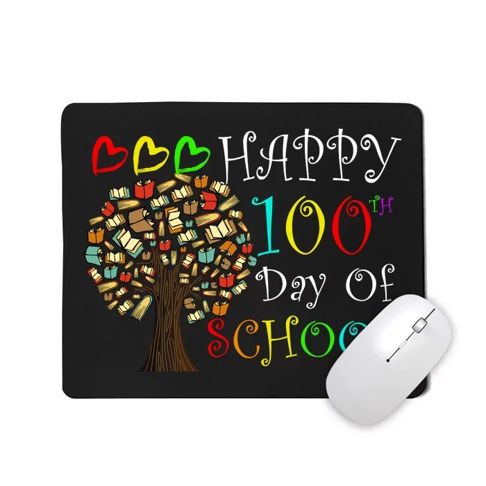 100th Day Of School Educational Tree Mousepad