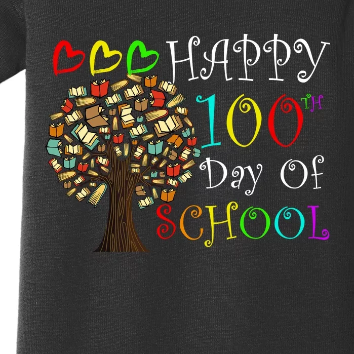 100th Day Of School Educational Tree Baby Bodysuit