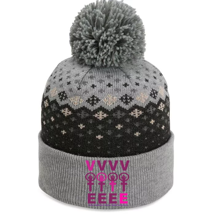 100th Women Vote Anniversary The Baniff Cuffed Pom Beanie