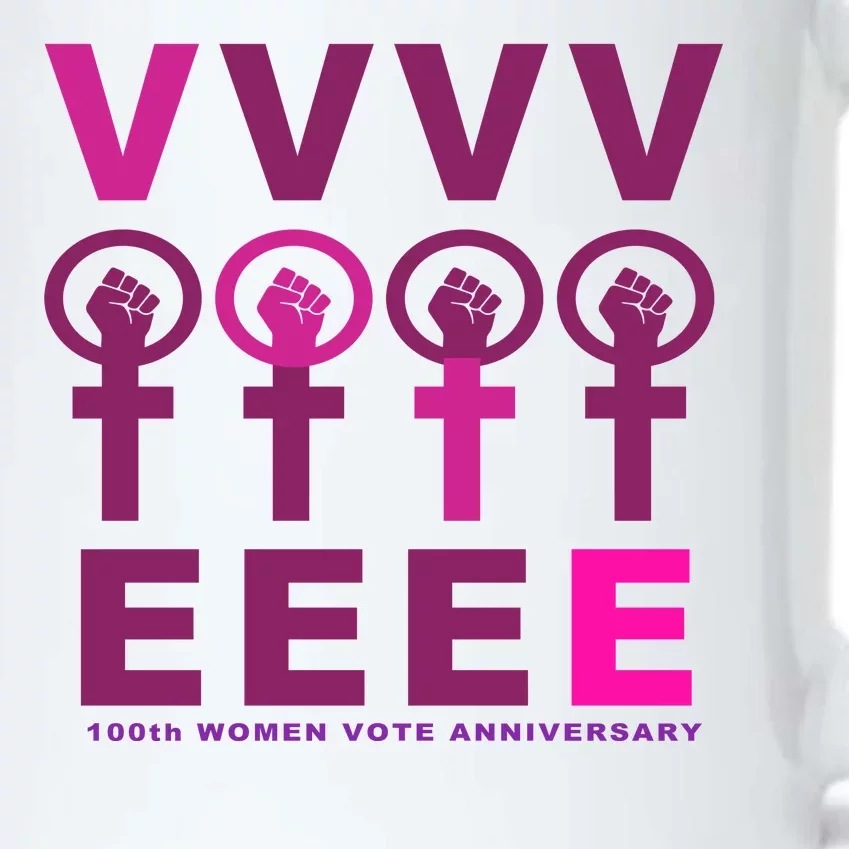 100th Women Vote Anniversary Black Color Changing Mug