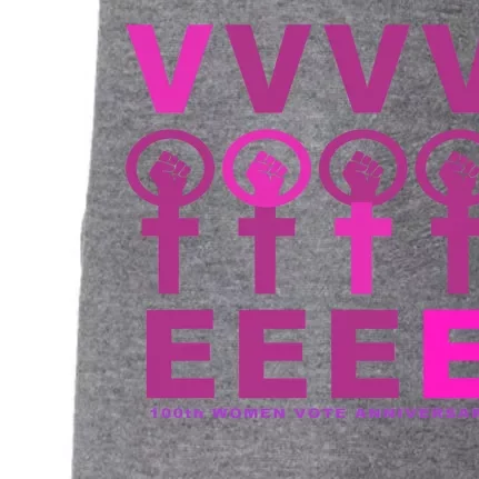 100th Women Vote Anniversary Doggie 3-End Fleece Hoodie