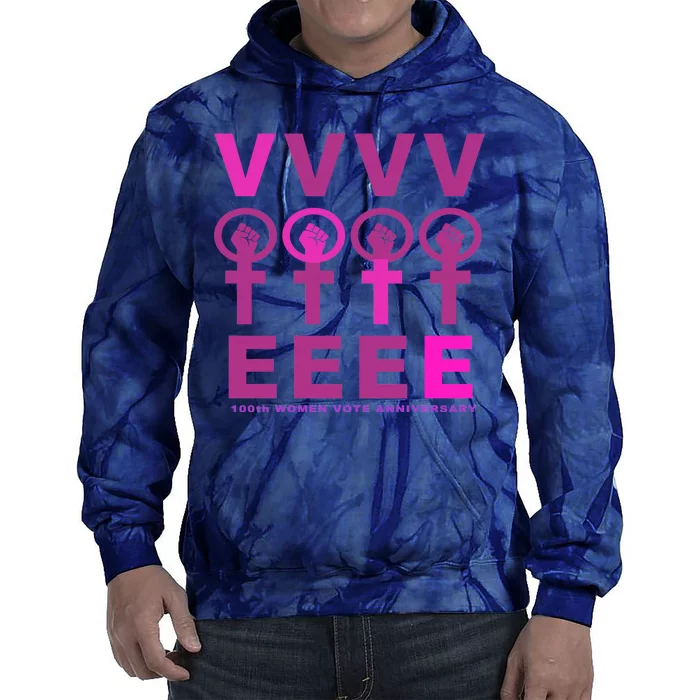 100th Women Vote Anniversary Tie Dye Hoodie