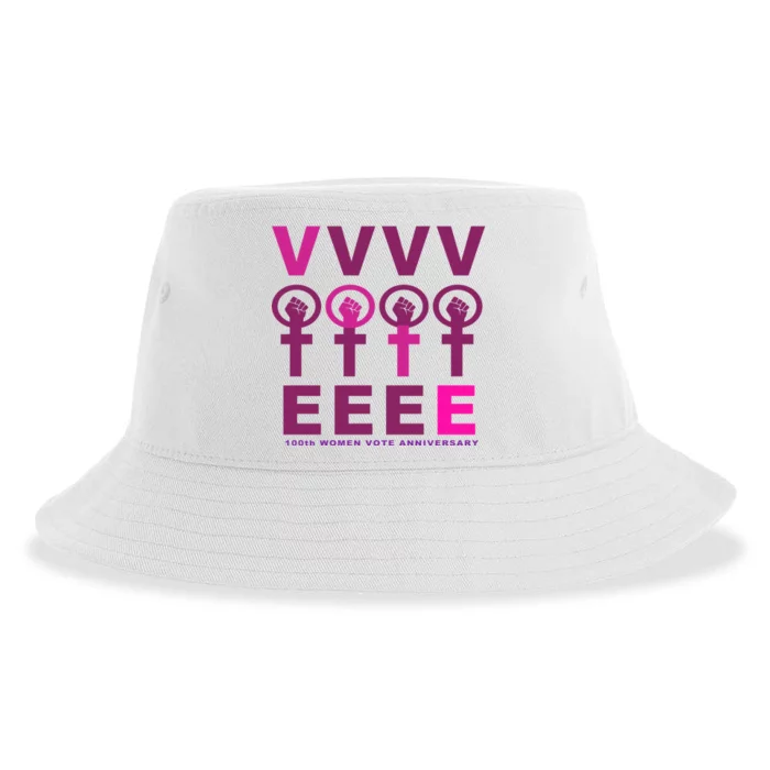 100th Women Vote Anniversary Sustainable Bucket Hat