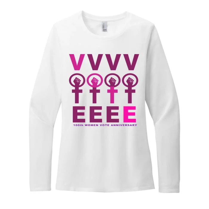 100th Women Vote Anniversary Womens CVC Long Sleeve Shirt