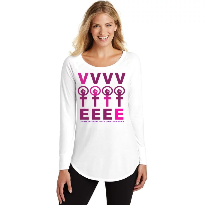 100th Women Vote Anniversary Women's Perfect Tri Tunic Long Sleeve Shirt