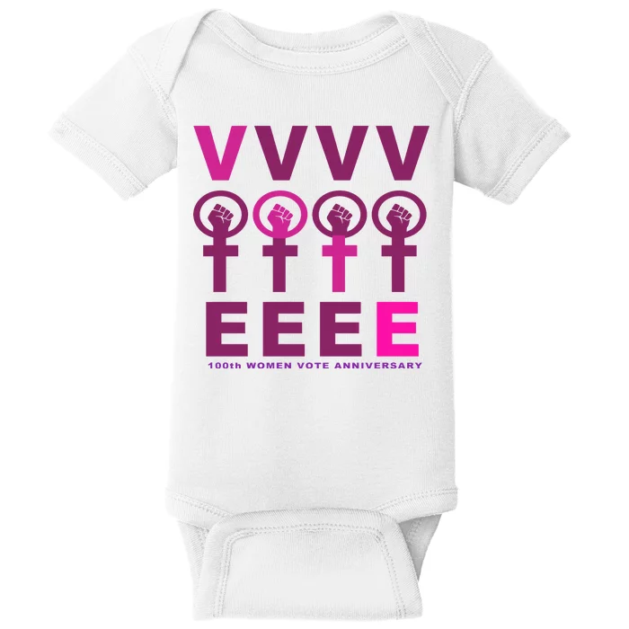 100th Women Vote Anniversary Baby Bodysuit