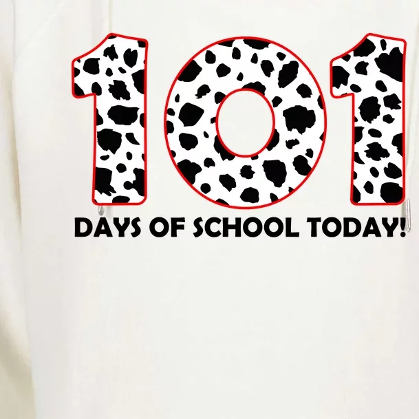 101 Days Of School Womens Funnel Neck Pullover Hood