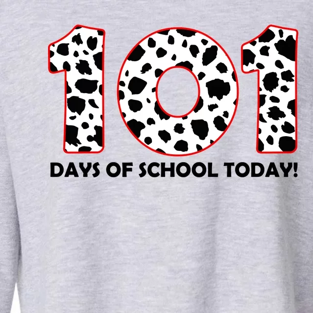 101 Days Of School Cropped Pullover Crew