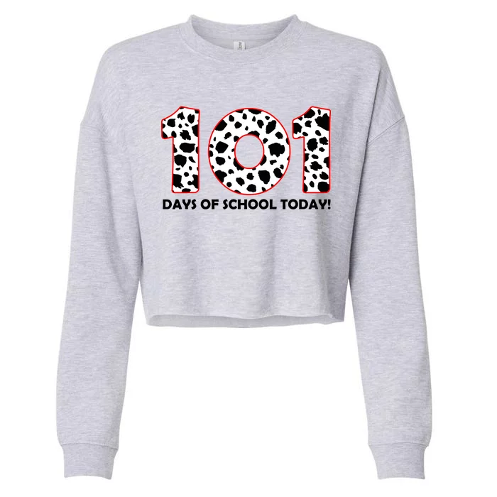 101 Days Of School Cropped Pullover Crew