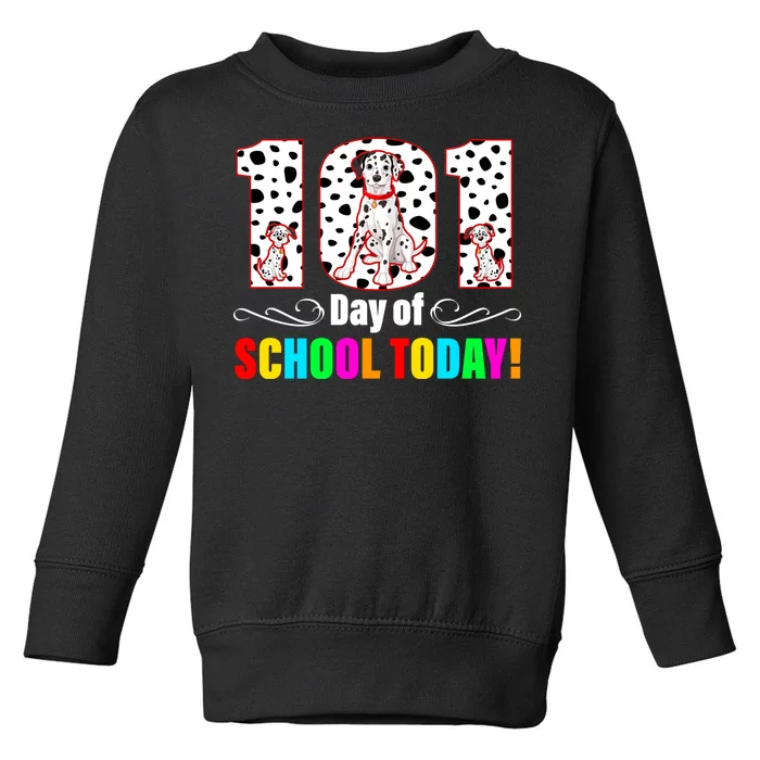 101 Days Of School Dalmatian Dog Cute Toddler Sweatshirt