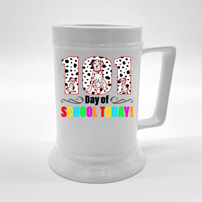 101 Days Of School Dalmatian Dog Cute Front & Back Beer Stein