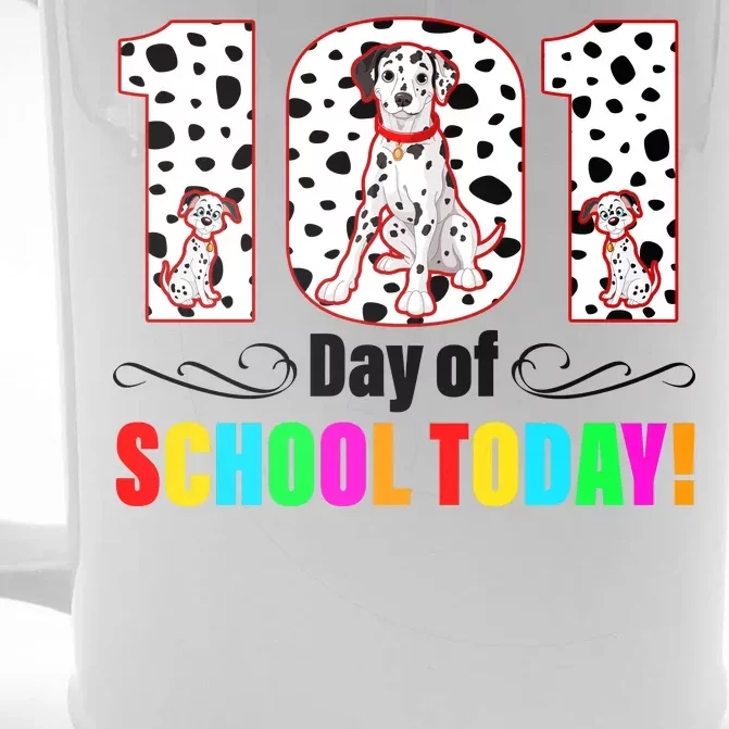 101 Days Of School Dalmatian Dog Cute Front & Back Beer Stein