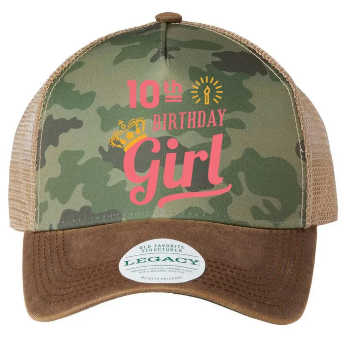 10th Birthday Girl Legacy Tie Dye Trucker Hat