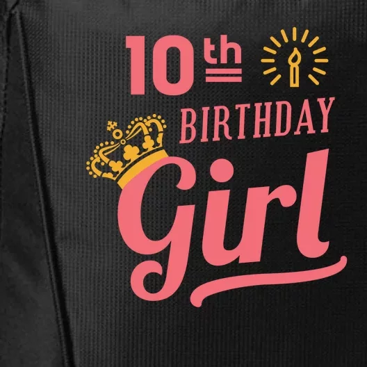 10th Birthday Girl City Backpack