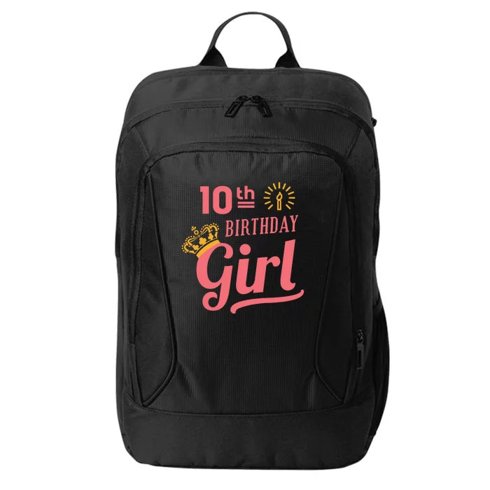 10th Birthday Girl City Backpack