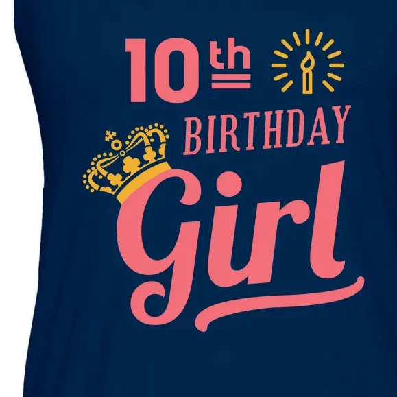 10th Birthday Girl Ladies Essential Flowy Tank