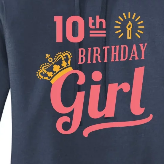 10th Birthday Girl Women's Pullover Hoodie