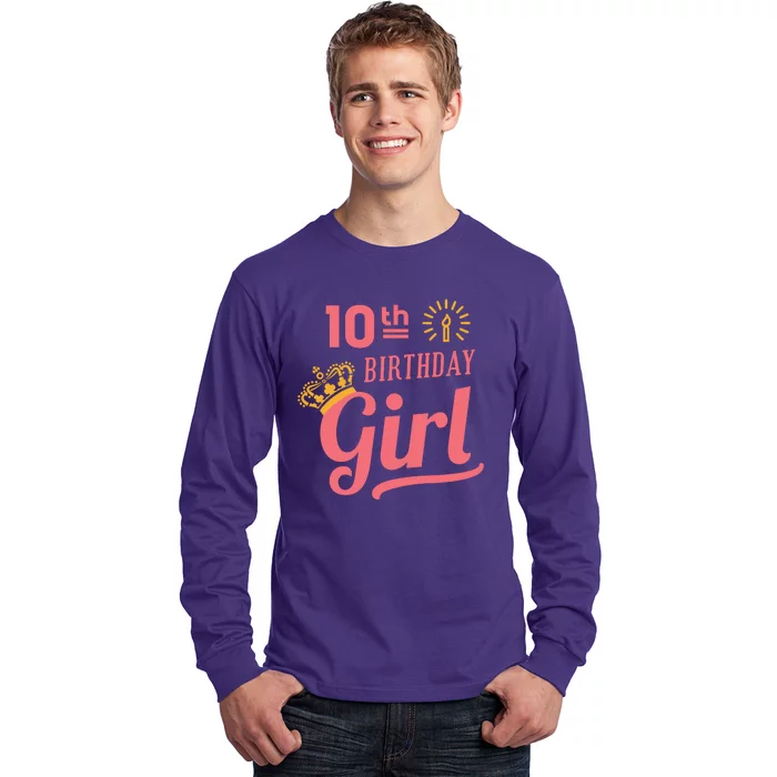 10th Birthday Girl Long Sleeve Shirt