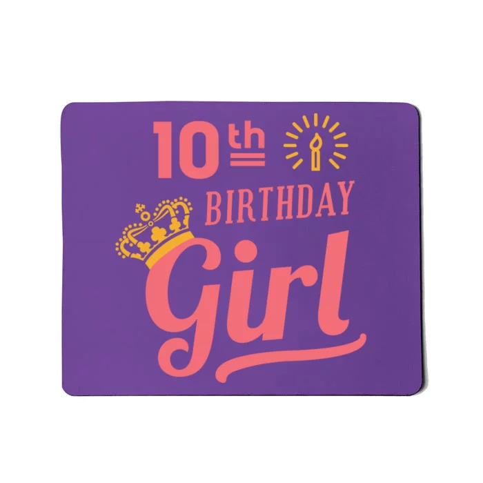 10th Birthday Girl Mousepad