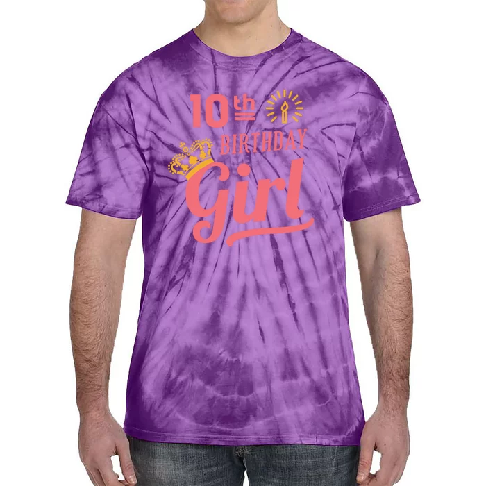 10th Birthday Girl Tie-Dye T-Shirt