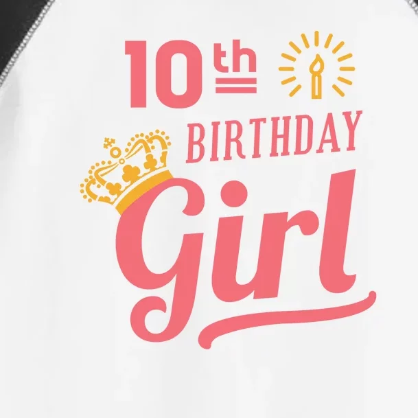 10th Birthday Girl Toddler Fine Jersey T-Shirt