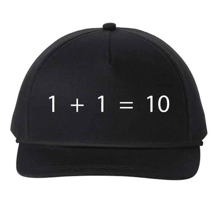 1 1 10 Developer Programmer Software Engineer Snapback Five-Panel Rope Hat