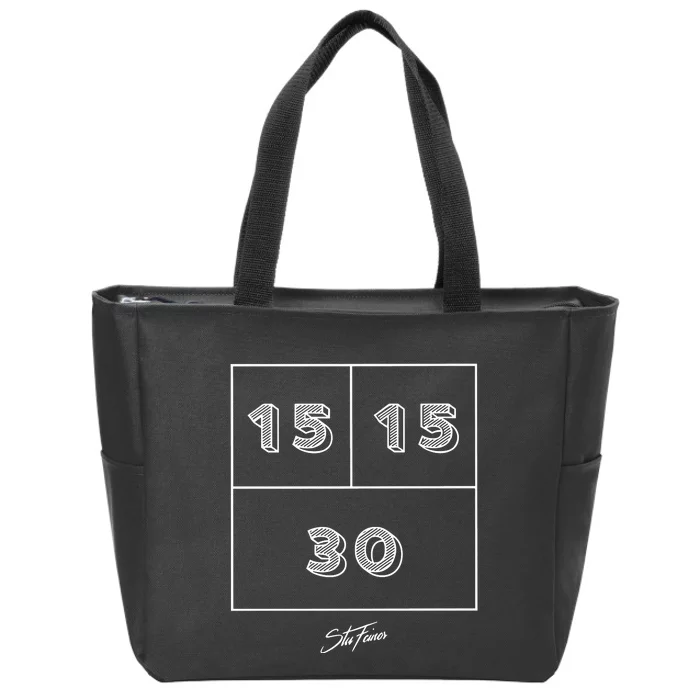 15 15 30 Stu Feiner Zip Tote Bag