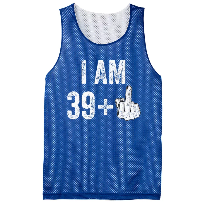 1981 1982 Birthday Male Him Fun 40 Funny 40th Birthday Mesh Reversible Basketball Jersey Tank